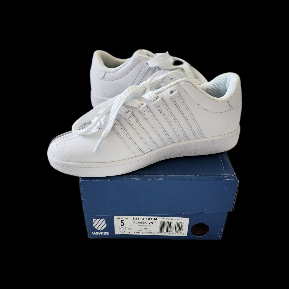 K SWISS Tennis Shoes White Size 5